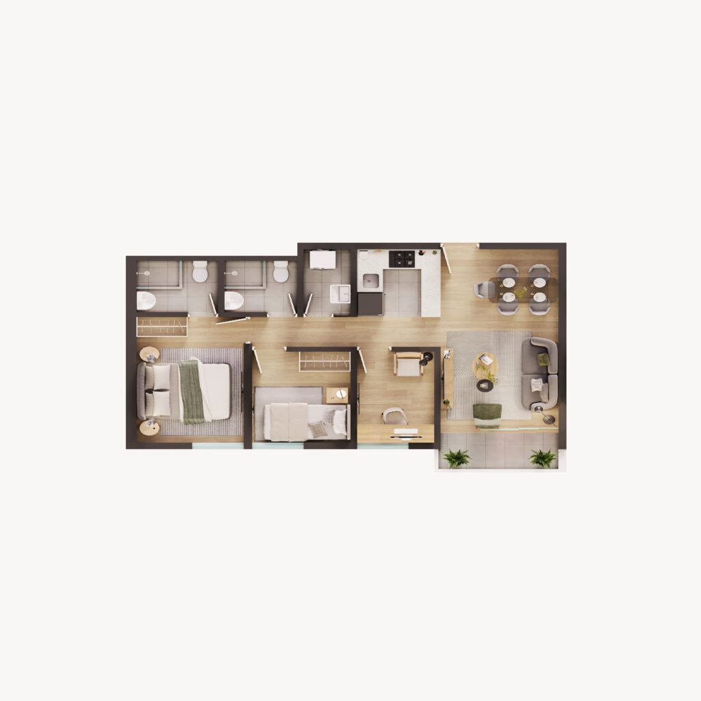 Plano de departamento 5