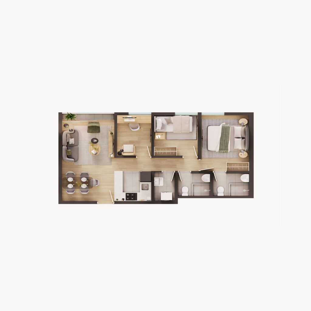 Plano de departamento 8