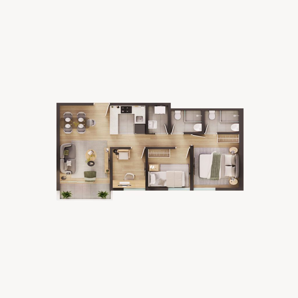 Plano de departamento 10